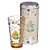 Harry Potter Hogwarts Kit Copo De Vidro 500ml + Cofre Metal Oficial Warner Bros - Imagem 1