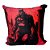 Almofada Batman Aveludada Quadrada Vermelha E Preta 40x40cm Fibra Oficial DC - Imagem 2