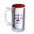 Caneca Profissões Direito Chopp De Vidro Eletrostática 450ml - Imagem 2