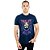 Camiseta Esqueleto Azul Escuro C/ Necessarie Unissex Adulto 100% Algodão - Imagem 1