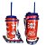 Copo Com Canudo One Piece Vermelho Azul 1000ML Com Fita Oficial Toei - Imagem 1