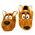 Pantufa 3D Scooby-Doo Adulto Unissex Oficial Hanna Barbera - Imagem 1