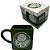 Caneca Palmeiras Cubo Quadrada Porcelana 330ML Oficial Porco - Imagem 1
