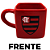 Caneca Flamengo 1895 3D Cubo Quadrada Porcelana 330ML Oficial - Imagem 2