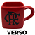 Caneca Flamengo 1895 3D Cubo Quadrada Porcelana 330ML Oficial - Imagem 4