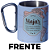 Caneca Motivacional Viajar Novas Histórias Aço Inox Com Mosquetão - Imagem 2