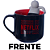 Caneca Netflix Logo Cerâmica Com Boneco Infusor Chá Oficial - Imagem 2