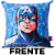 Almofada Capitão América HQ Aveludada 40x40cm Oficial Marvel - Imagem 2