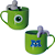 Mike Wazowski Caneca Com Boneco Infusor de Chá Cerâmica 350ml Oficial Monstros S.A - Imagem 1
