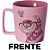 Caneca Gato Risonho Alice Cerâmica Rosa 400ML Oficial Disney - Imagem 2
