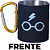 Caneca Harry Potter Óculos Aço Inox Com Mosquetão Oficial WB - Imagem 2