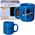 Mini Caneca Corvinal Ravenclaw Empilhável Cerâmica Casa Azul Hogwarts 100ML Oficial Harry Potter - Imagem 1
