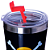 Copo Caveira Chapéu Monkey D. Luffy Térmico Quente Gelado 300ml Com Tampa Oficial One Piece - Imagem 4