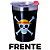Copo Caveira Chapéu Monkey D. Luffy Térmico Quente Gelado 300ml Com Tampa Oficial One Piece - Imagem 2