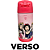 Garrafa Princesas Pocahontas Cinderela Ariel Branca De Neve Térmica Infantil Com Canudo De Silicone 300ML Oficial Disney - Imagem 3