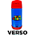 Garrafa Super Mario Térmica Infantil Com Canudo De Silicone 300ML Azul E Vermelha Oficial Nintendo - Imagem 3