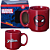 Mini Caneca Homem-Aranha Spider-Man Vermelha Café Expresso Empilhável Cerâmica 100ML Oficial Marvel - Imagem 1