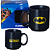Mini Caneca Batman Preto E Amarelo Café Expresso Empilhável Cerâmica 100ML Oficial DC Comics - Imagem 1