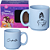Mini Caneca Princesa Cinderela Azul Café Expresso Empilhável Cerâmica 100ML Oficial Disney - Imagem 1