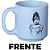Mini Caneca Princesa Cinderela Azul Café Expresso Empilhável Cerâmica 100ML Oficial Disney - Imagem 2