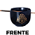 Bowl Cumbuca Tigela Com Hashi Hogwarts Porcelana Preta 500ml Oficial Harry Potter WB - Imagem 2
