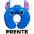 Almofada De Pescoço Stitch 3D Pelúcia Com Borbados E Aplique Oficial Disney - Imagem 2