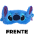 Máscara De Dormir Stitch 3D Pelúcia Com Borbados E Cetim Oficial Disney - Imagem 2