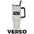 Copo Darth Vader Térmico Com Alça Quente Gelado Gigante 1.15L Com Tampa E Canudo Oficial Star Wars - Imagem 3