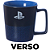 Caneca Playstation Logo Cerâmica Azul E Preta 400ML Oficial DC Sony - Imagem 3