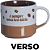 Caneca Café É Sempre Uma Boa Ideia Porcelana Marrom E Bege 450 ml - Imagem 3