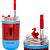 Copo Homem-Aranha Spider-Man Térmico Quente Gelado 300ml Com Tampa E Canudo Oficial Marvel - Imagem 1