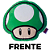 Almofada Mushroom Cogumelo Verde 3D Aveludada Oficial Super Mario - Imagem 2