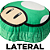 Almofada Mushroom Cogumelo Verde 3D Aveludada Oficial Super Mario - Imagem 4