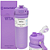 Garrafa Vita Açai Térmica 12 Horas Quente Gelada Grande Lilás 700ml Com Alça Trava Segurança - Imagem 1