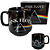 Caneca Pink Floyd Cerâmica Preta 410ml Oficial The Dark Side of the Moon - Imagem 1