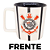 Caneca Corinthians Cerâmica Preta E Branca 400ML Oficial - Imagem 2