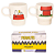 Conjunto de Canecas Snoopy & Woodstock Empilháveis 150ml em Cerâmica Oficial Peanuts - Imagem 1