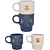 Conjunto de Canecas Harry Potter Empilháveis 150ml em Cerâmica Oficial W.B - Imagem 1