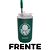Copo Palmeiras Térmico Quente Gelado 300ml Com Tampa E Canudo Oficial Verdão - Imagem 2