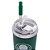 Copo Palmeiras Térmico Quente Gelado 300ml Com Tampa E Canudo Oficial Verdão - Imagem 4
