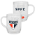 Caneca São Paulo Vidro Transparente 220 ml Oficial Tricolor Paulista - Imagem 1