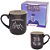 Caneca Harry Potter Hogwarts De Porcelana Preta e Cinza 400ml Oficial W.B - Imagem 1