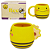 Caneca 3D Abelha Abelhinha Cerâmica Amarela 500ml - Imagem 1