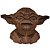 Busto Mestre Yoda MDF Rústico - Imagem 1