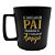 Caneca PAI O Melhor Amigo Preta Cerâmica Especial 400ML - Imagem 2