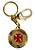 Chaveiro Vasco Bola de Ouro Metal Com Mosquetão - Oficial - Imagem 1