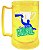 Caneca Brasil Amarela Gel Congelante 400 ML Oficial Escudo - Imagem 1