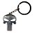 Chaveiro Punisher Caveira Vazada Em Metal - Imagem 1