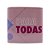 Caneca Amigas Para Todas As Horas Cubo 3D Porcelana 300 ML - Imagem 3