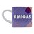 Caneca Amigas Para Todas As Horas Cubo 3D Porcelana 300 ML - Imagem 2